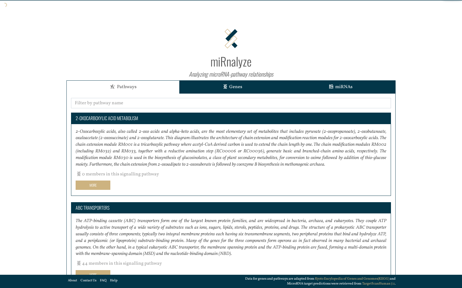 miRnalyze 数据集图片
