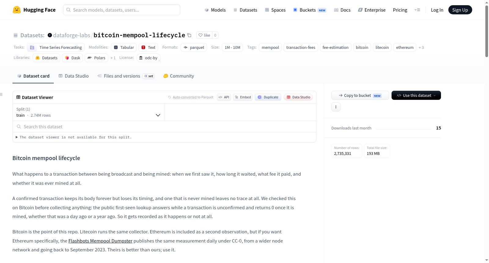 bitcoin-mempool-lifecycle 数据集图片