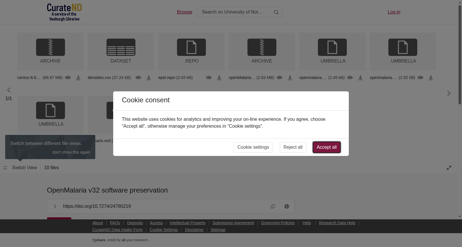 OpenMalaria v32 software preservation 数据集图片