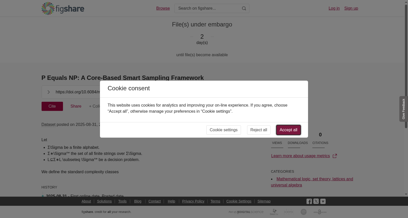 <b>P Equals NP: A Core-Based Smart Sampling Framework</b> 数据集图片