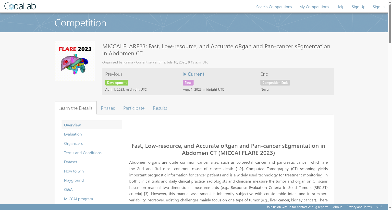 FLARE 2023 Challenge Dataset 数据集图片