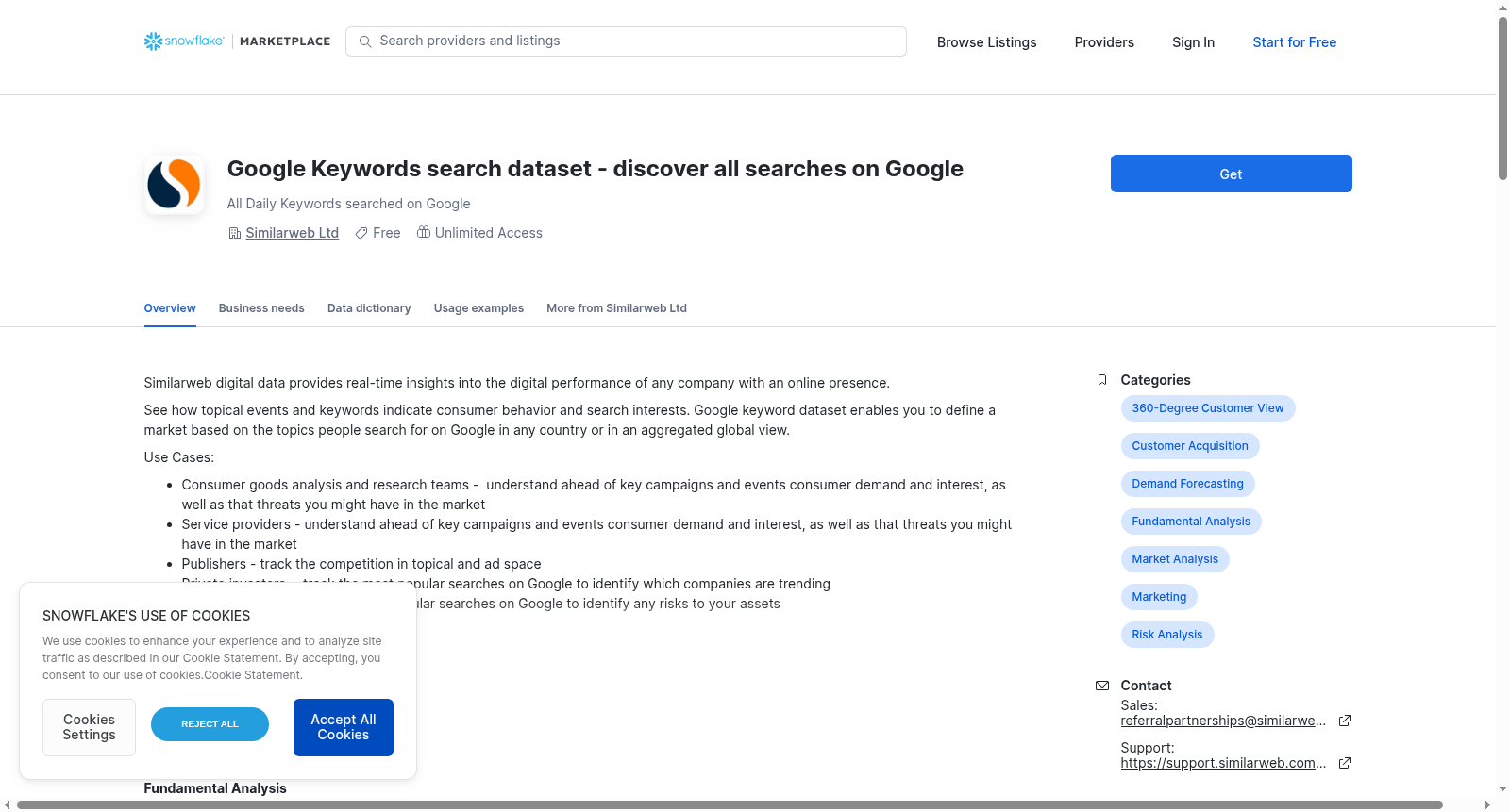 Google Keywords search dataset - discover all searches on Google 数据集图片