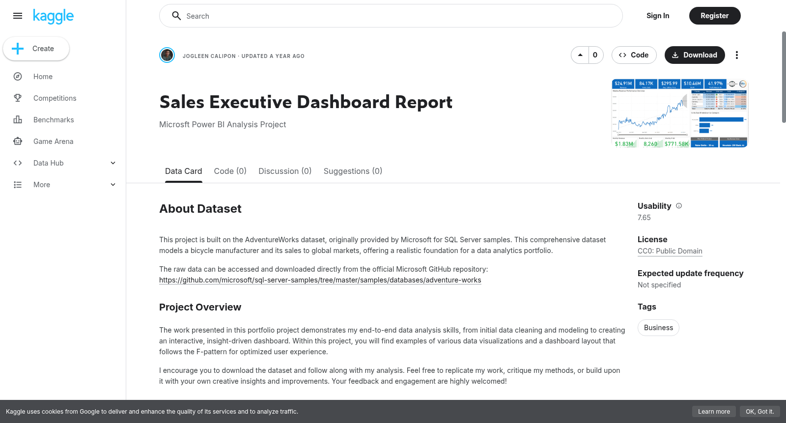 Sales Executive Dashboard Report 数据集图片