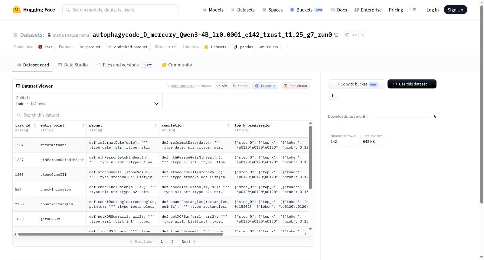stefanocarrera/autophagycode_D_mercury_Qwen3-4B_lr0.0001_c142_trust_t1.25_g7_run0 数据集图片