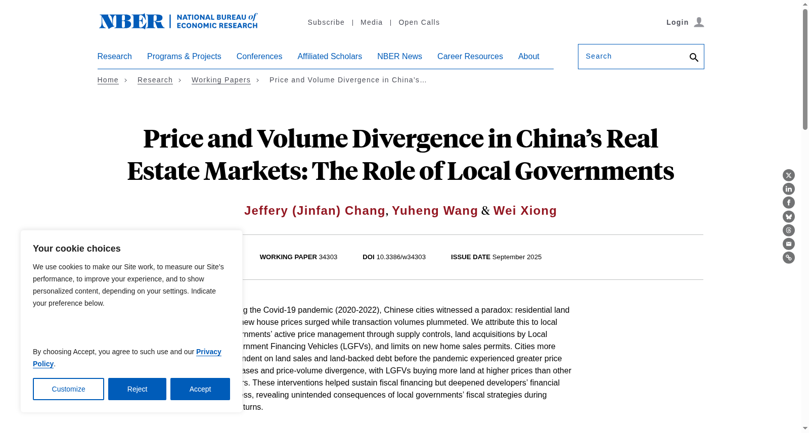 Price and Volume Divergence in China’s Real Estate Markets: The Role of Local Governments 数据集图片