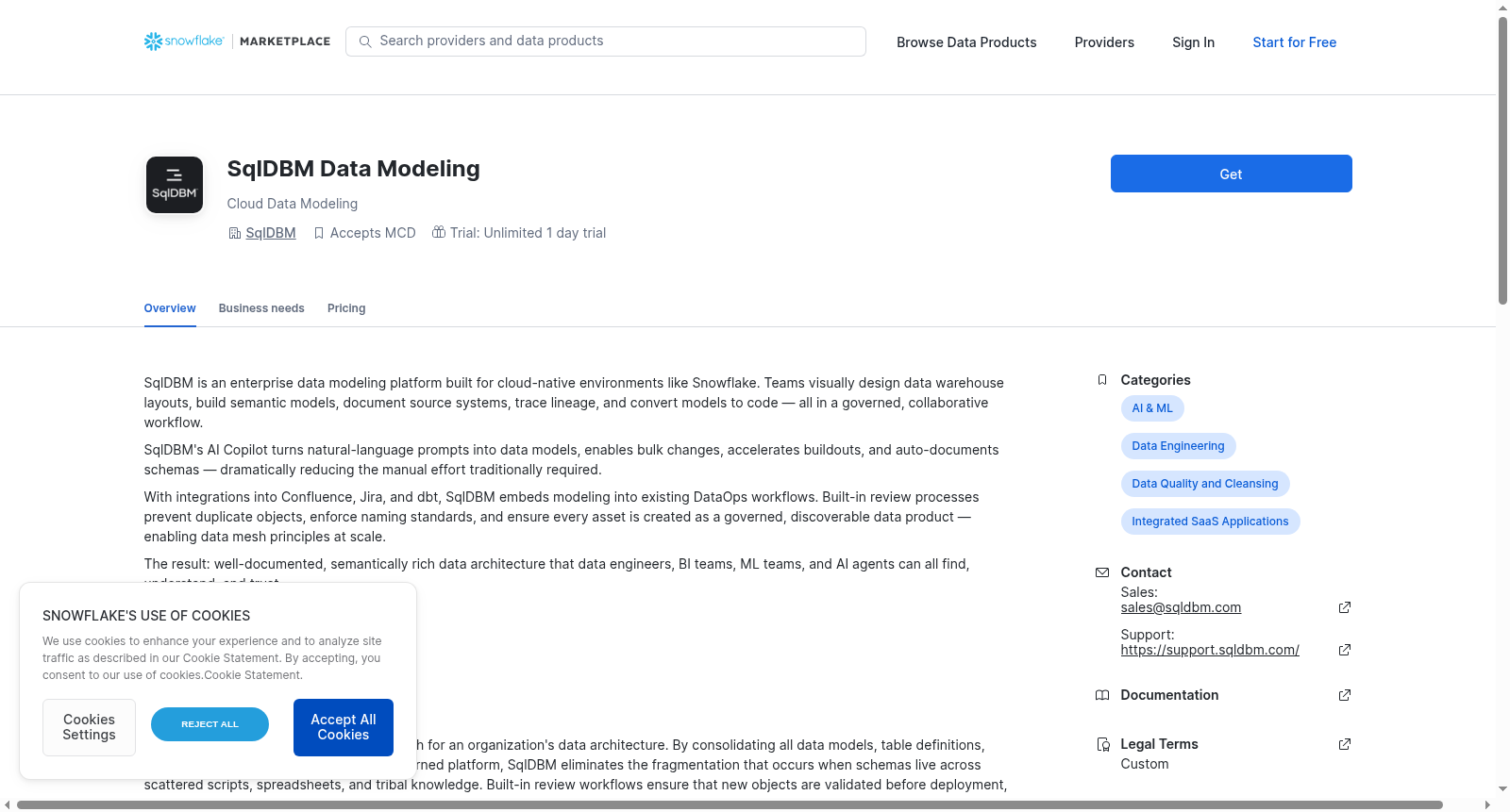 SqlDBM Data Modeling 数据集图片