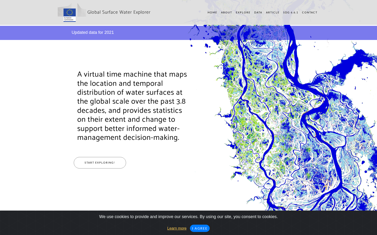 Global Surface Water Explorer 数据集图片