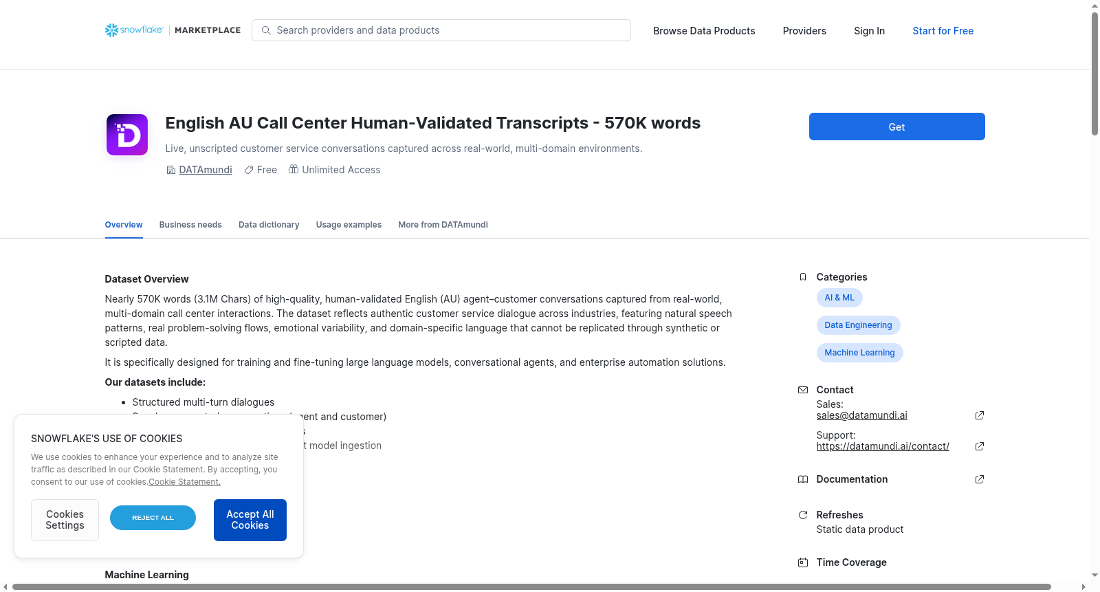 English AU Call Center Human-Validated Transcripts - 570K words 数据集图片