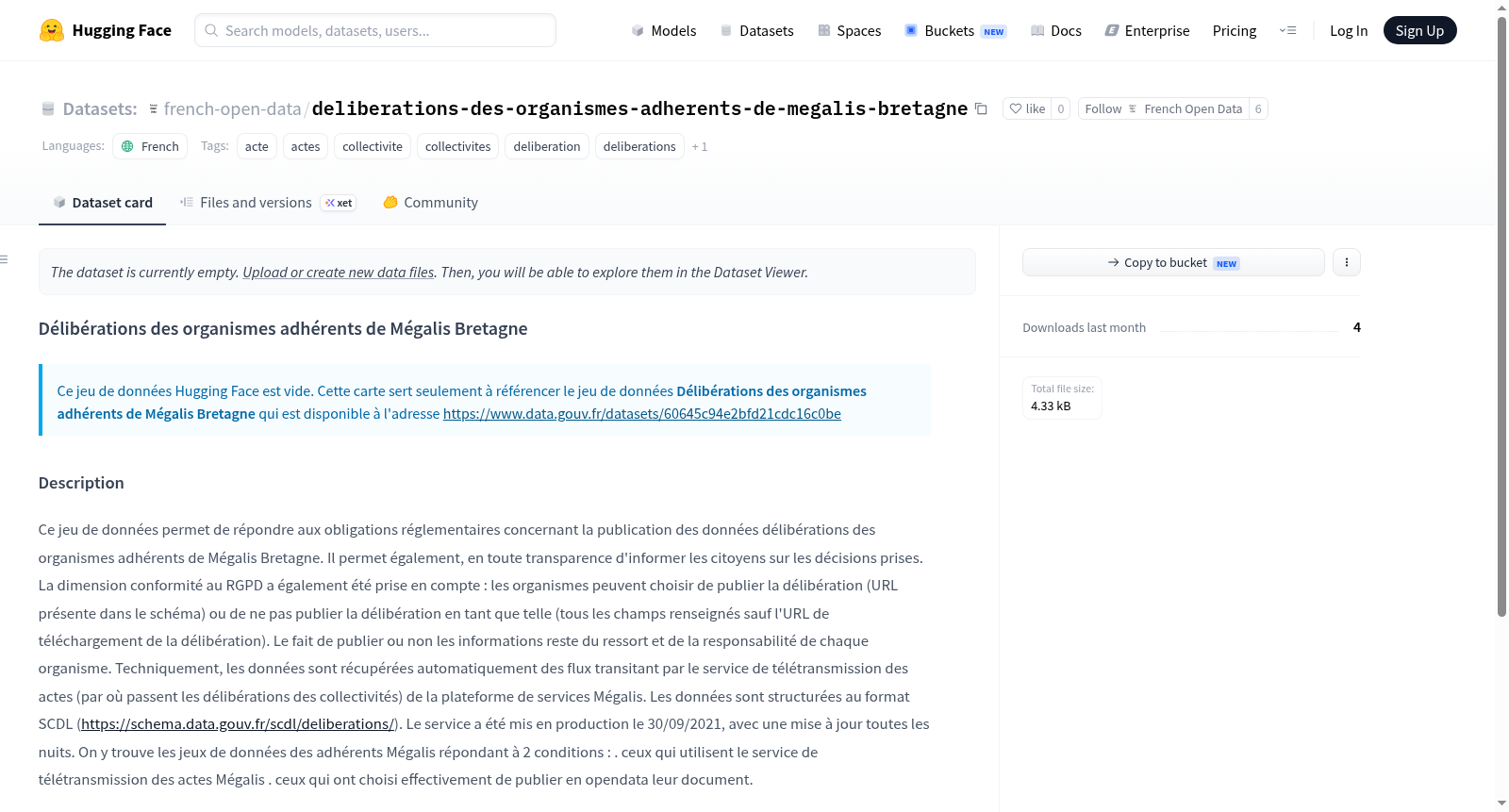 Data-Gouv-FR/deliberations-des-organismes-adherents-de-megalis-bretagne 数据集图片