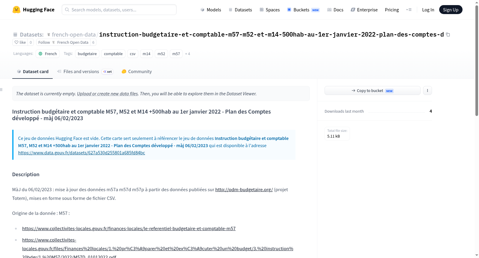 Data-Gouv-FR/instruction-budgetaire-et-comptable-m57-m52-et-m14-500hab-au-1er-janvier-2022-plan-des-comptes-d 数据集图片