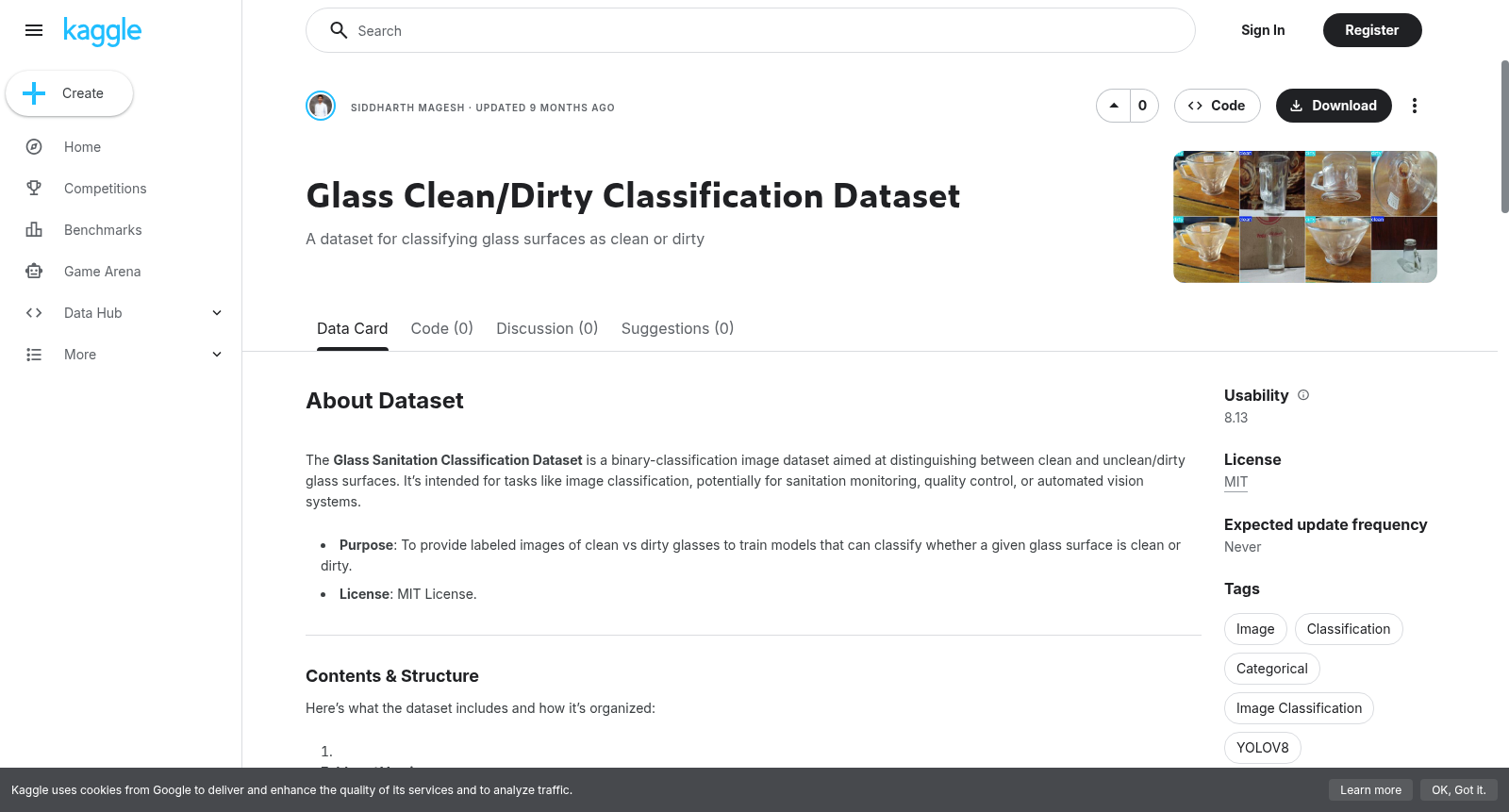 Glass Clean/Dirty Classification Dataset 数据集图片