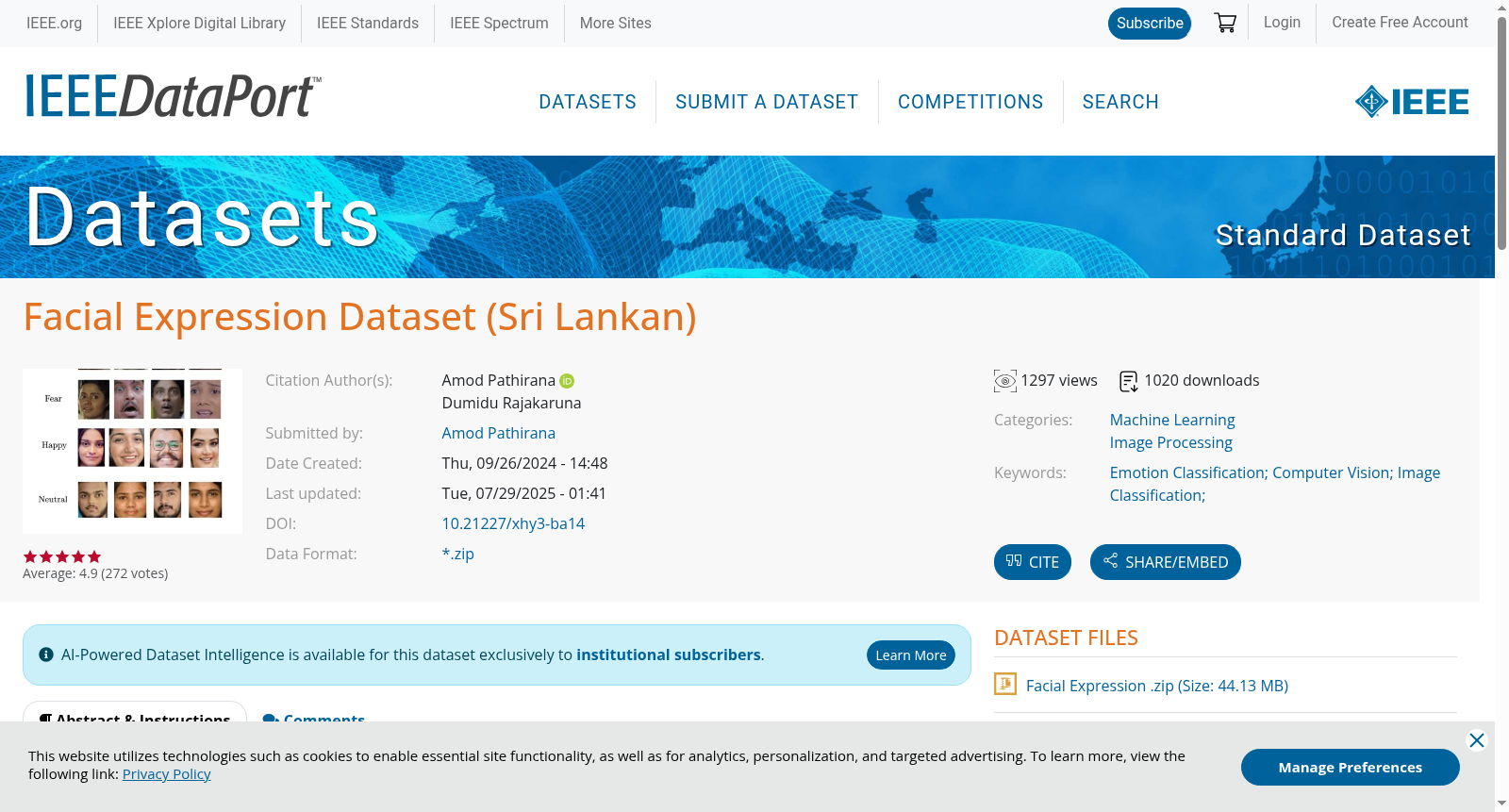 Facial Expression Dataset (Sri Lankan) 数据集图片