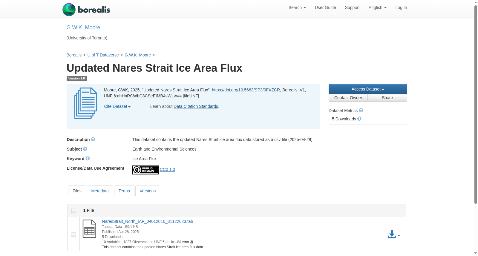 Updated Nares Strait Ice Area Flux 数据集图片