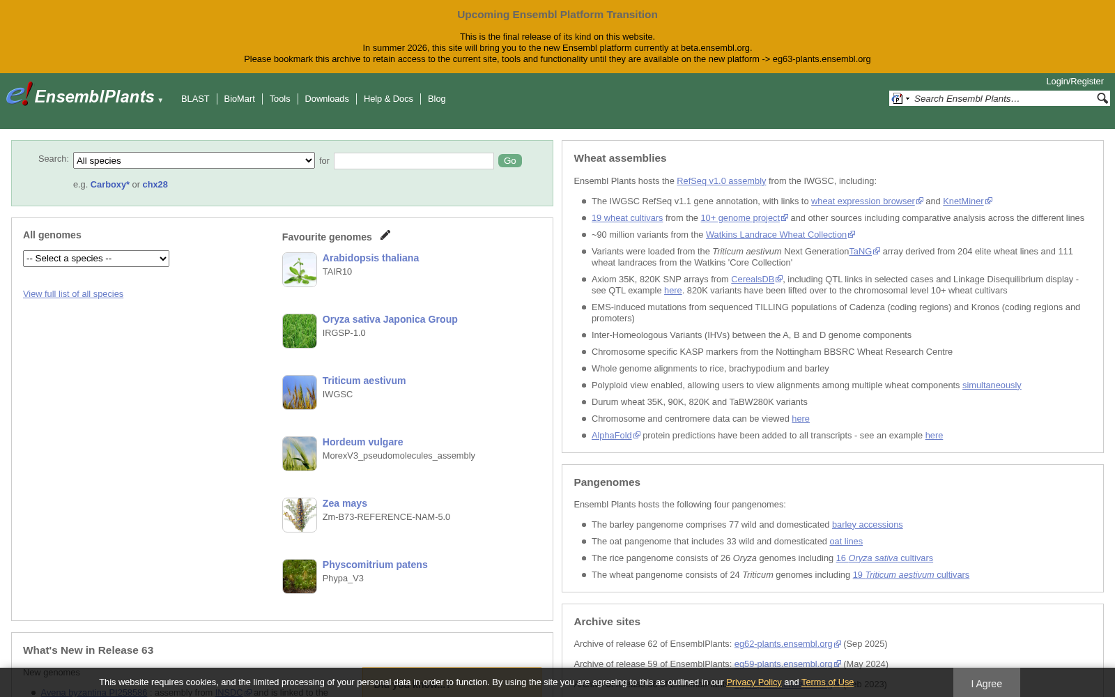 Ensembl Plants 数据集图片