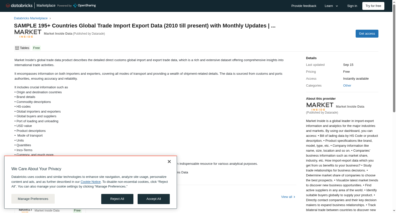 SAMPLE 195+ Countries Global Trade Import Export Data (2010 till present) with Monthly Updates | ... 数据集图片