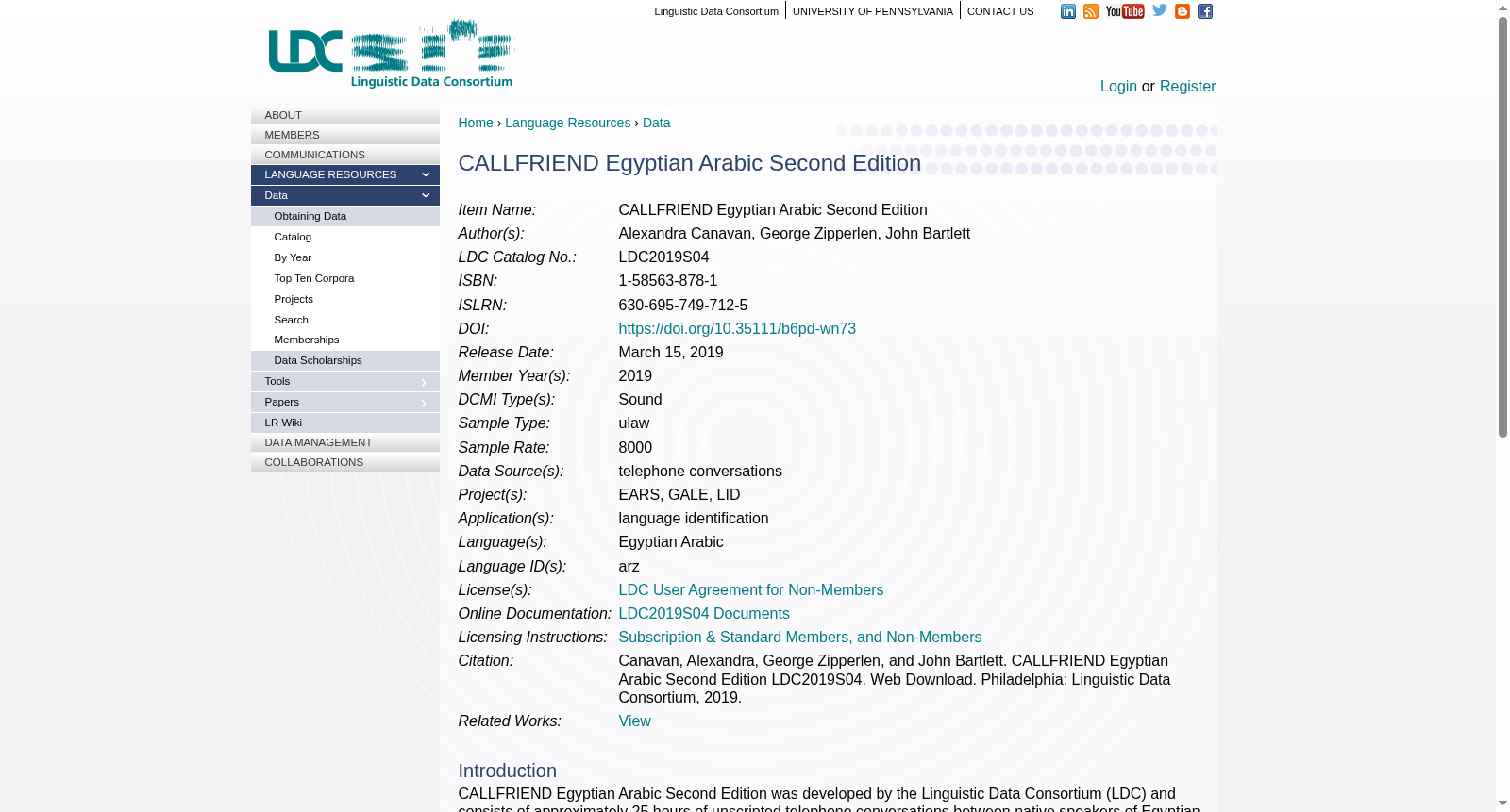 CALLFRIEND Egyptian Arabic Second Edition 数据集图片