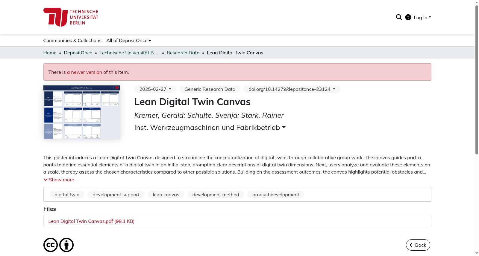 Lean Digital Twin Canvas 数据集图片