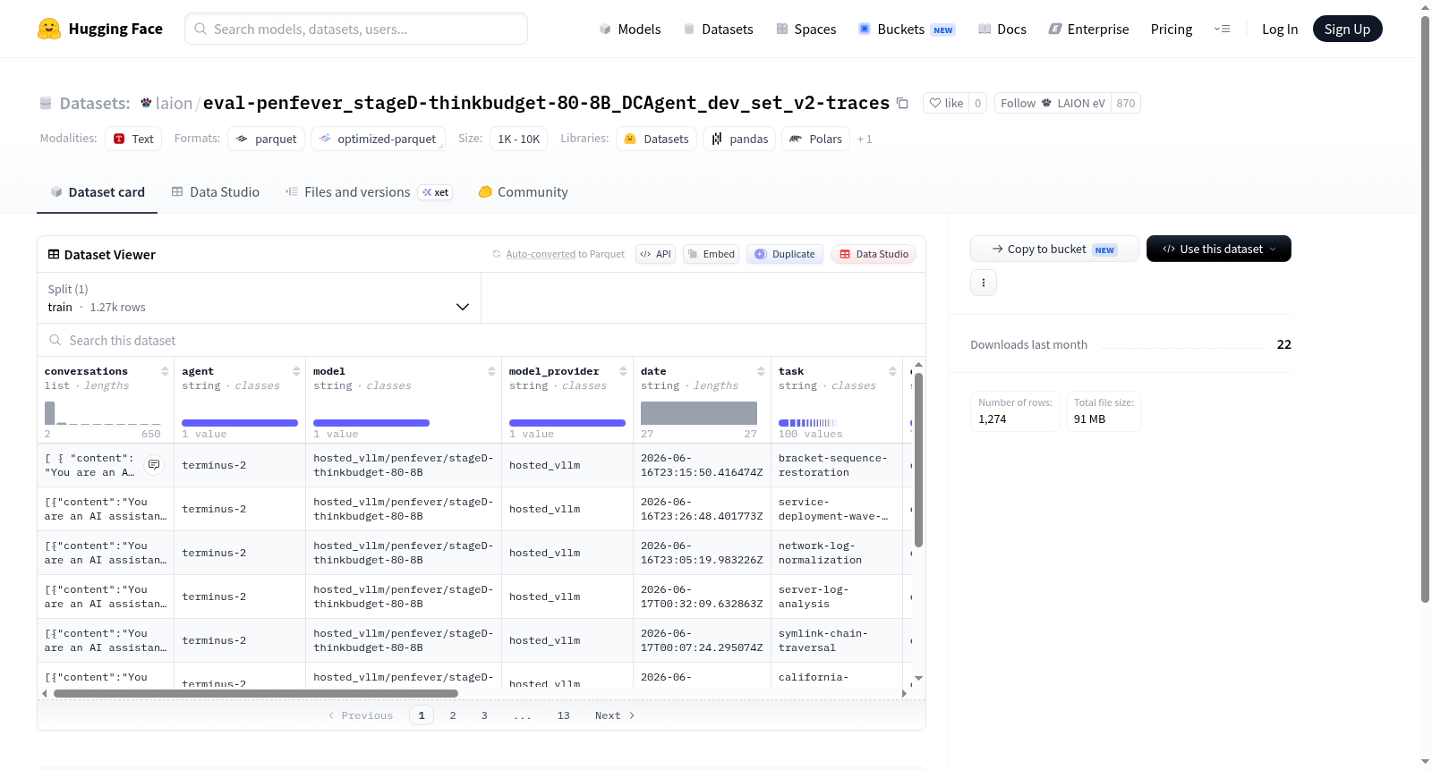 laion/eval-penfever_stageD-thinkbudget-80-8B_DCAgent_dev_set_v2-traces 数据集图片