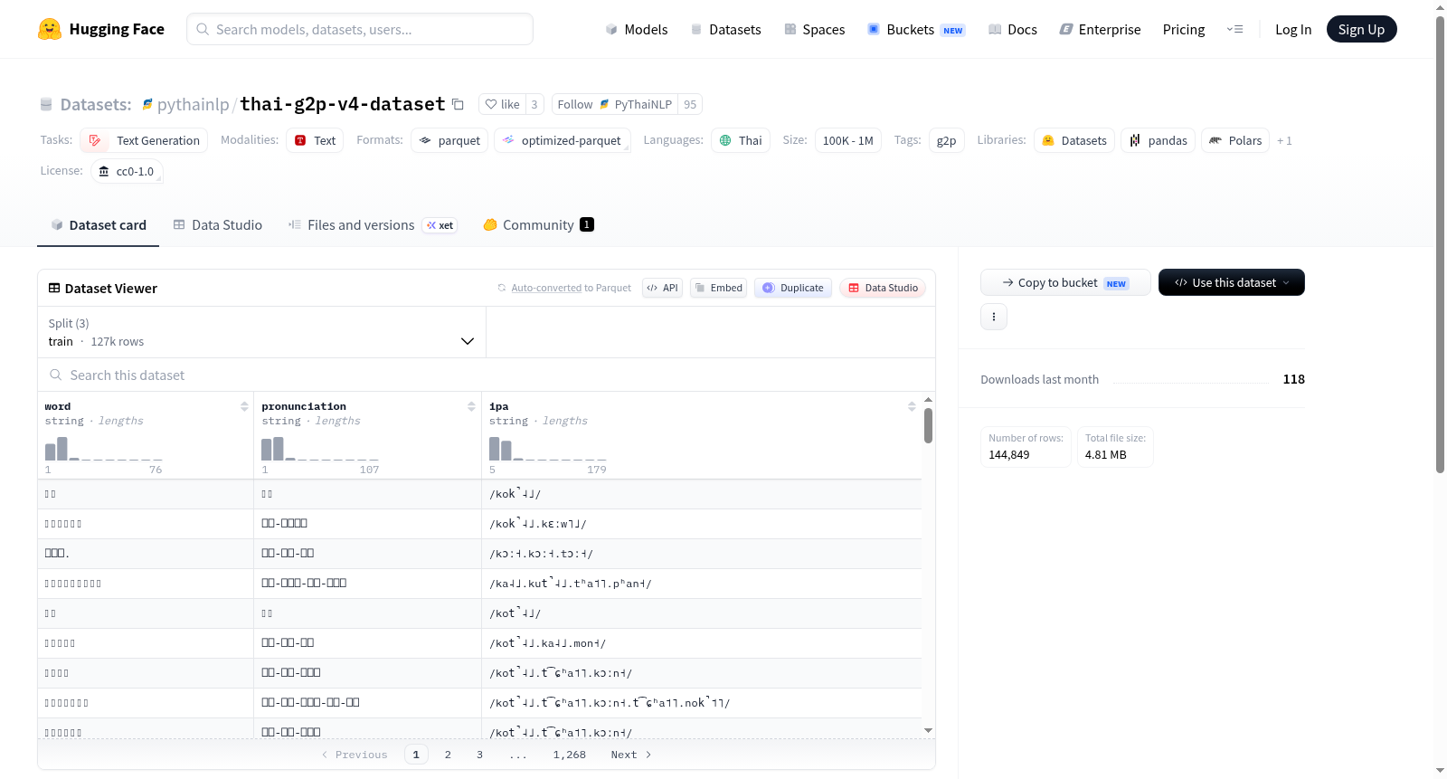 pythainlp/thai-g2p-v4-dataset 数据集图片