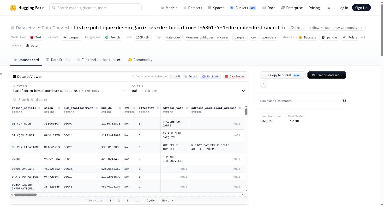 Data-Gouv-FR/liste-publique-des-organismes-de-formation-l-6351-7-1-du-code-du-travail 数据集图片