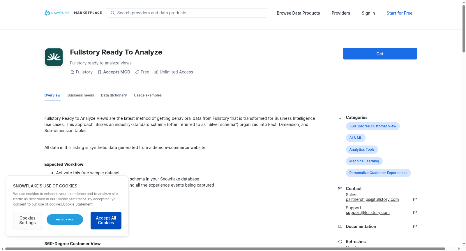 Fullstory Ready To Analyze 数据集图片