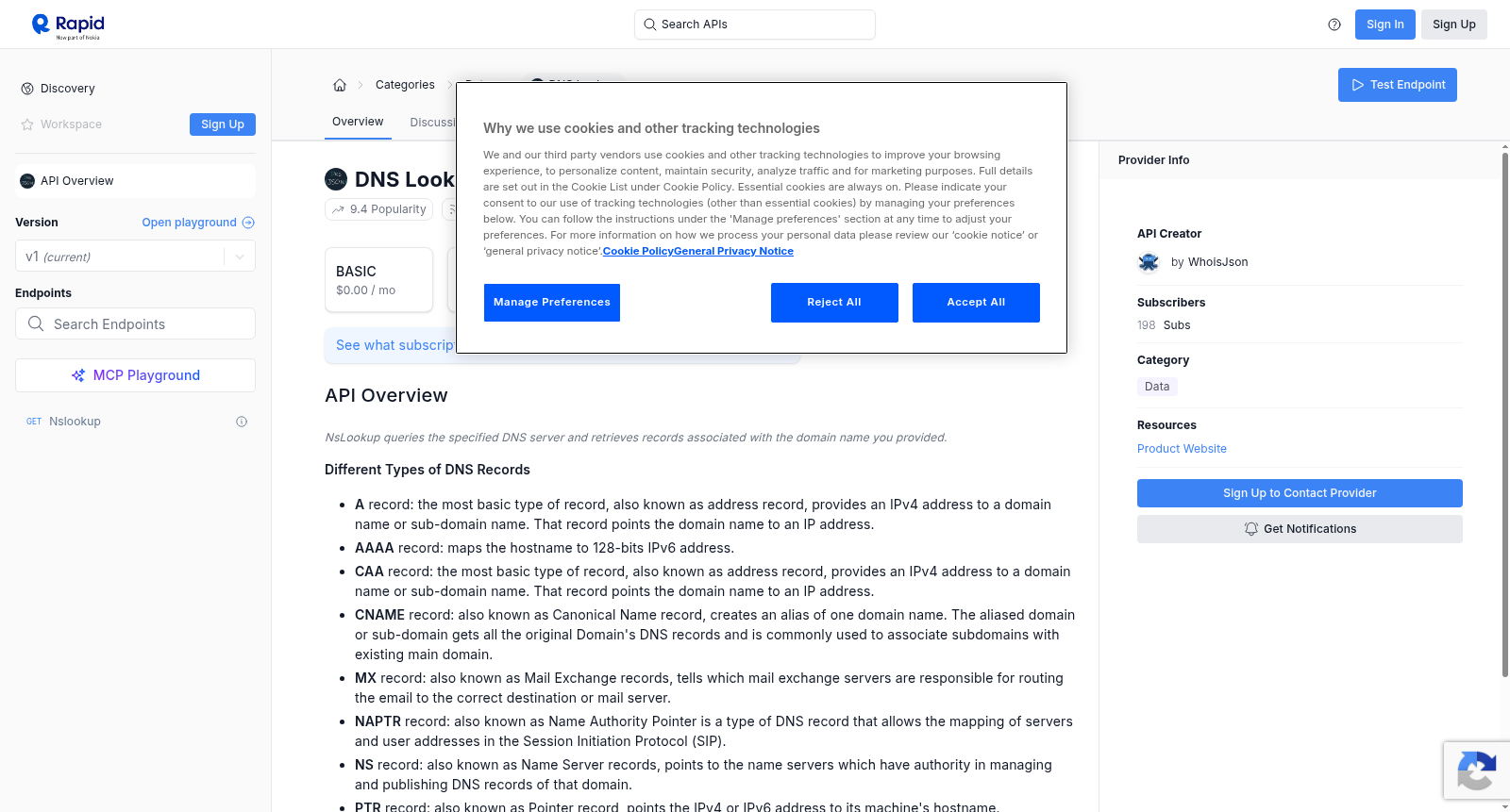 DNS Lookup 数据集图片