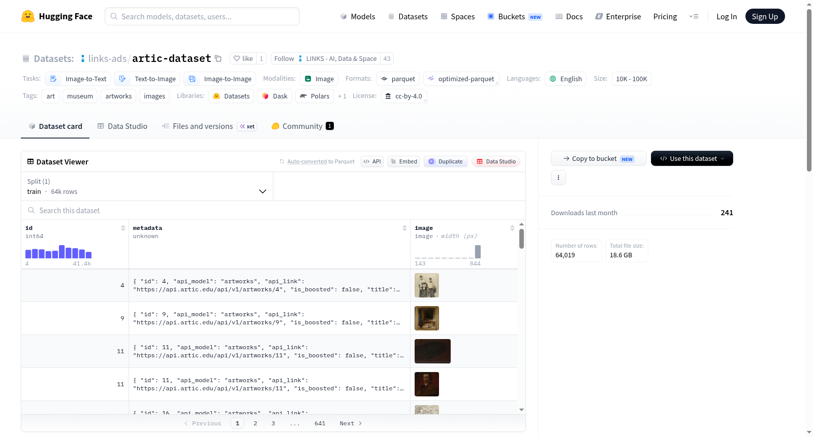 links-ads/artic-dataset 数据集图片