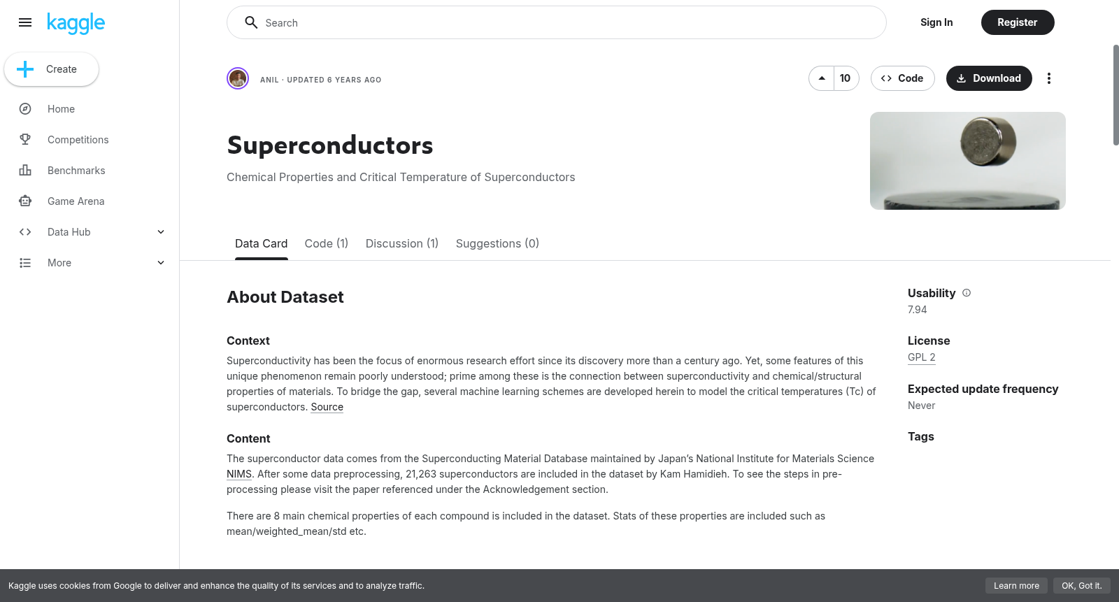Superconductors 数据集图片