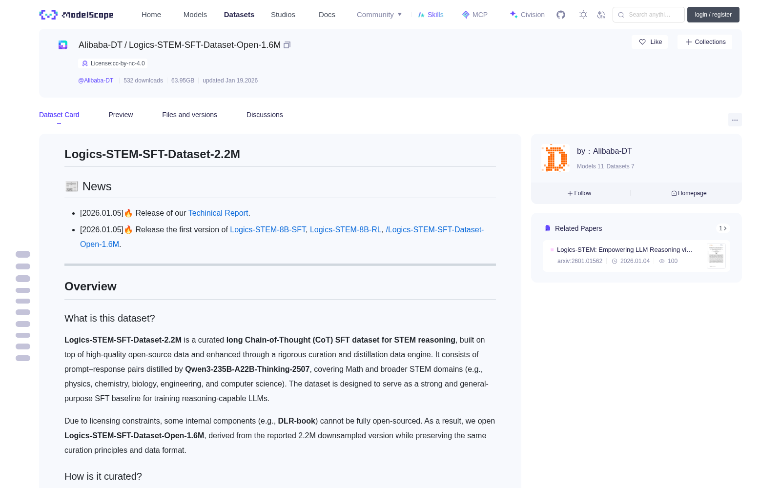 Logics-STEM-SFT-Dataset-Open-1.6M 数据集图片