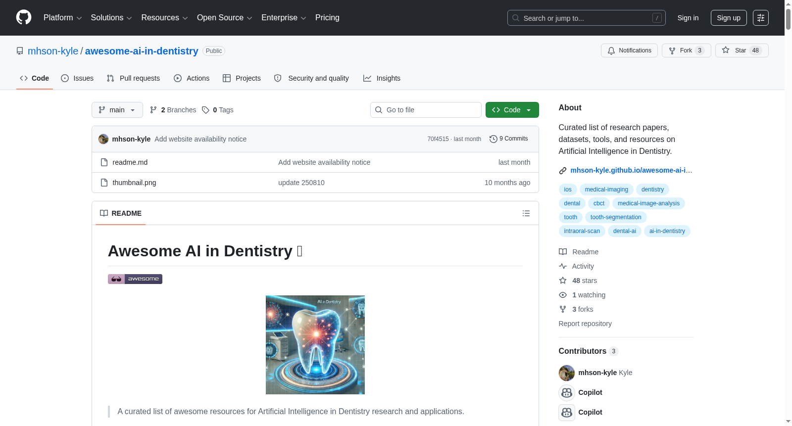 awesome-ai-in-dentistry 数据集图片