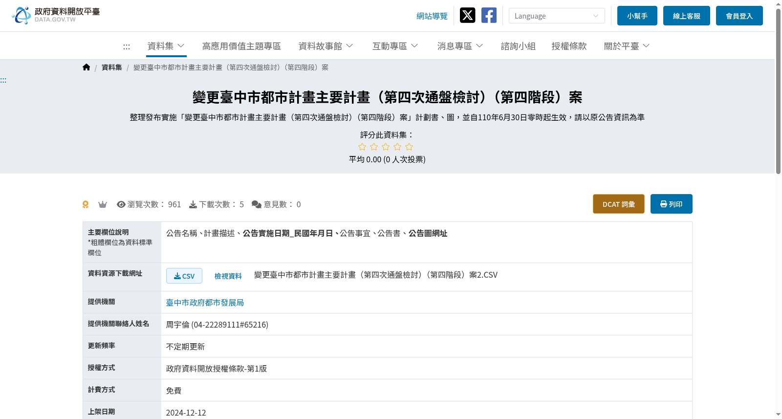 變更臺中市都市計畫主要計畫(第四次通盤檢討)(第四階段)案 数据集图片