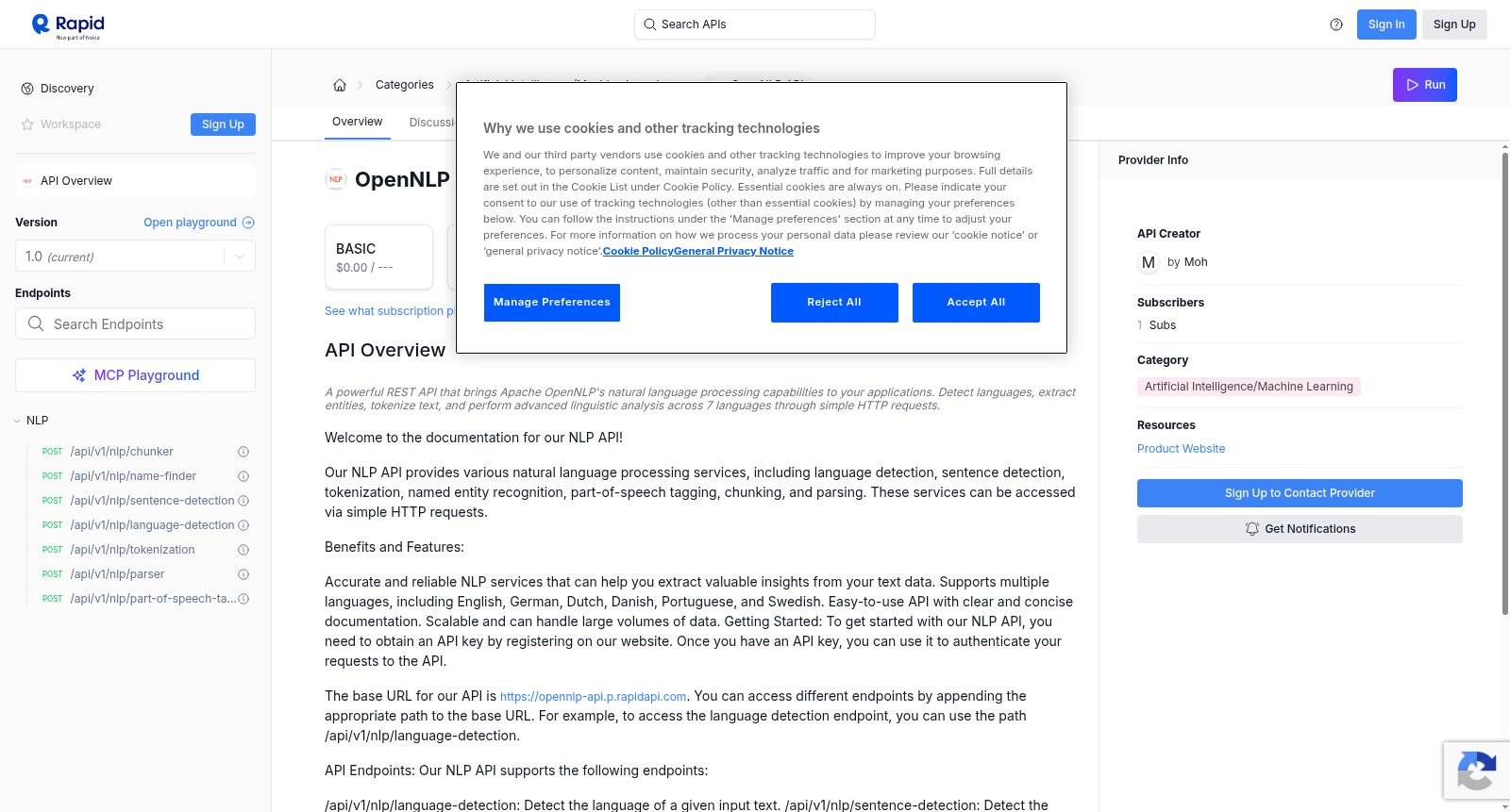 OpenNLP API 数据集图片