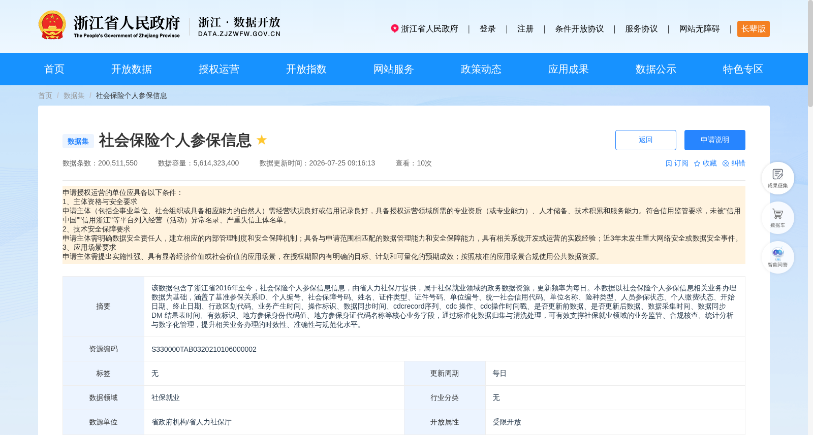 社会保险个人参保信息 数据集图片