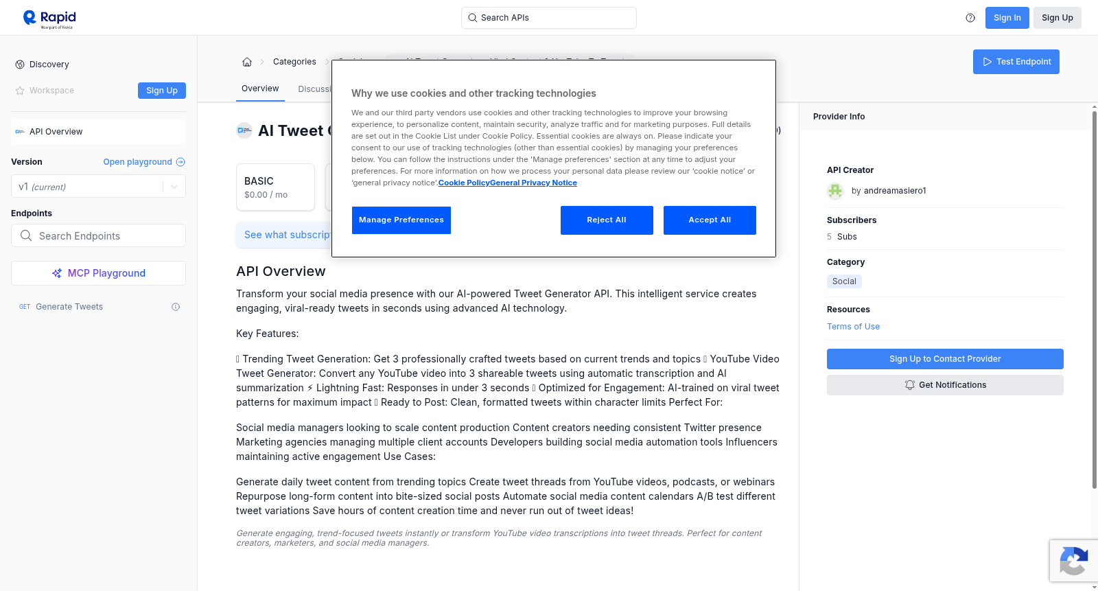 AI Tweet Generator - Viral Content & YouTube to Tweets 数据集图片