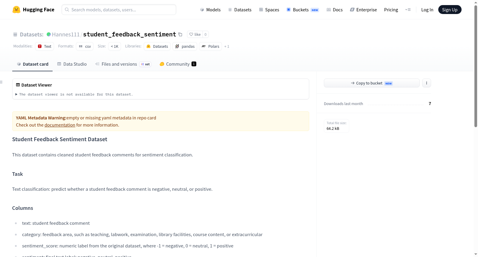 Hannes111/student_feedback_sentiment 数据集图片