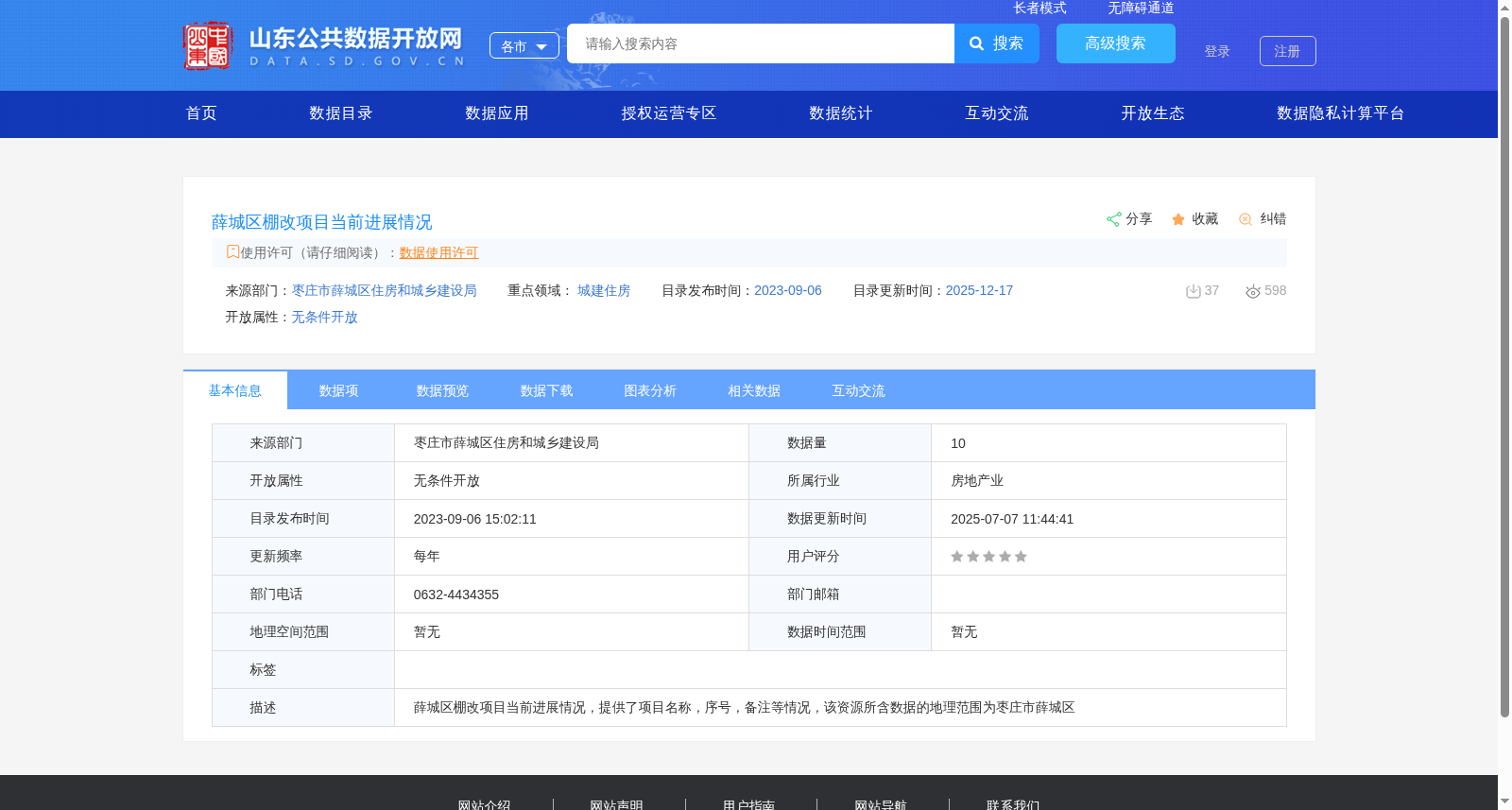 薛城区棚改项目当前进展情况 数据集图片