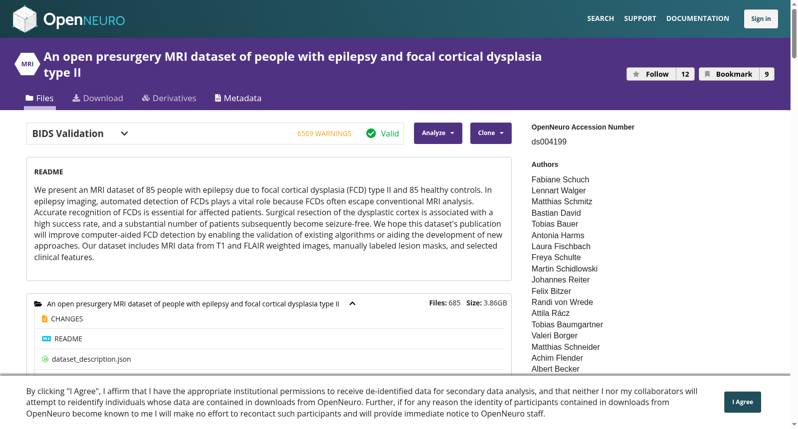 An open presurgery MRI dataset of people with epilepsy and focal cortical dysplasia type II 数据集图片