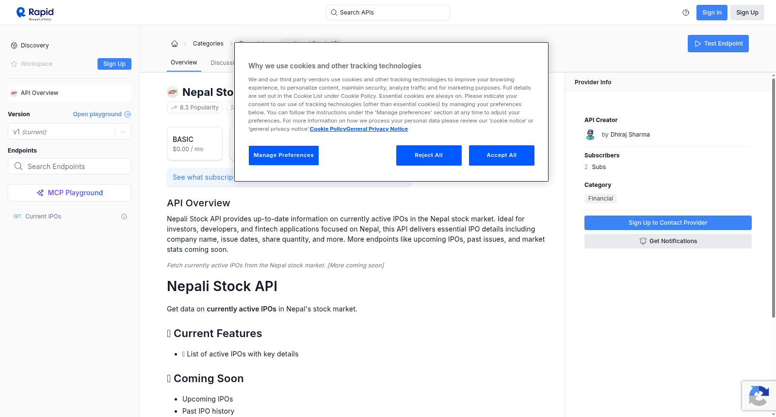 Nepal Stock API 数据集图片