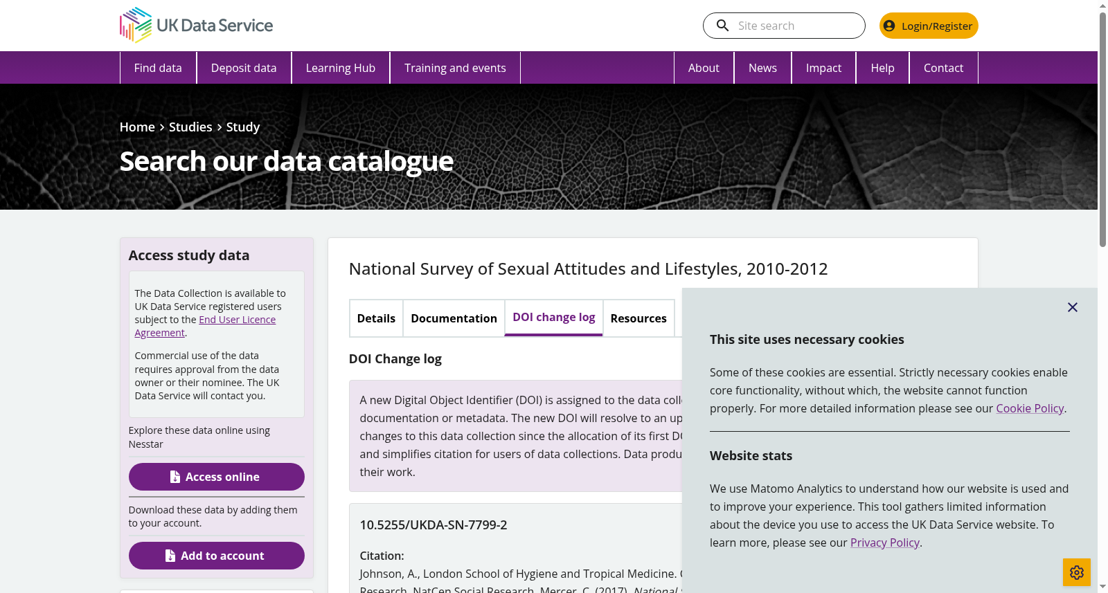 National Survey of Sexual Attitudes and Lifestyles, 2010-2012 数据集图片