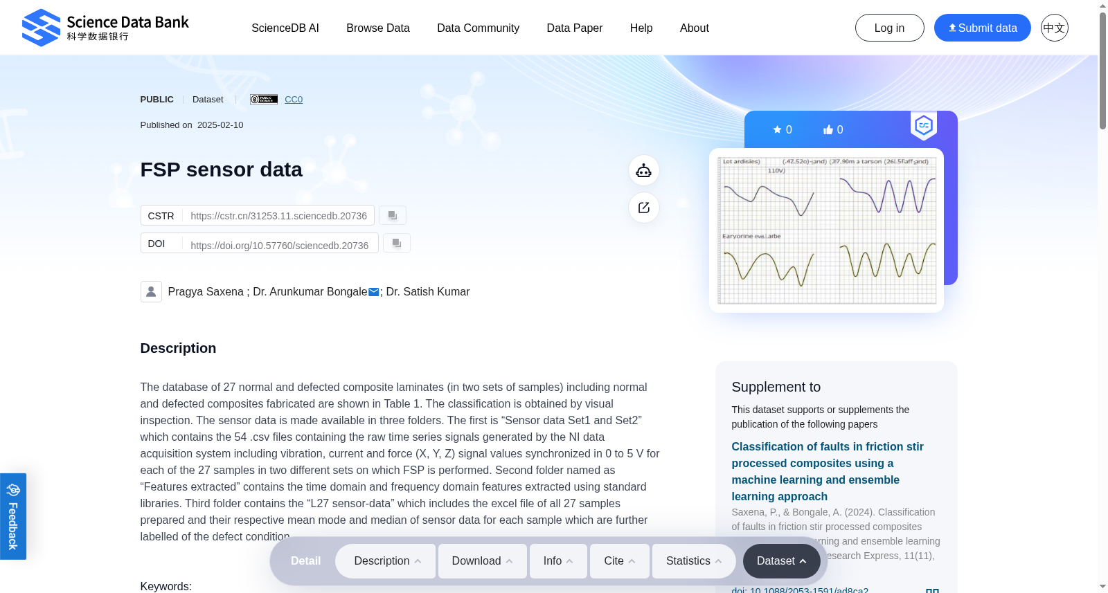 FSP sensor data 数据集图片