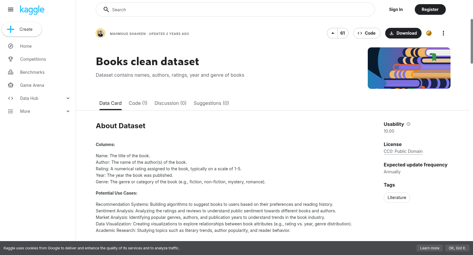 Books clean dataset 数据集图片