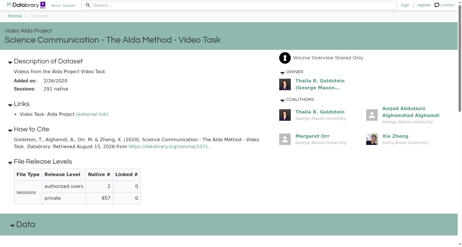 Video Task- Alda Project 数据集图片
