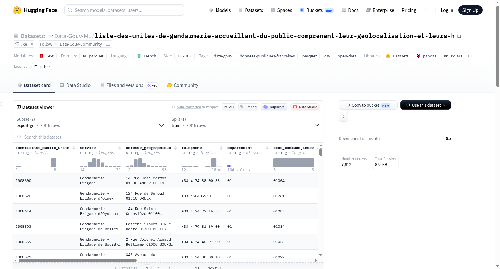 Data-Gouv-FR/liste-des-unites-de-gendarmerie-accueillant-du-public-comprenant-leur-geolocalisation-et-leurs-h 数据集图片