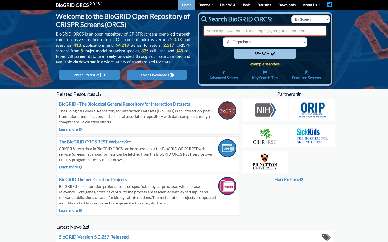 BioGRID ORCS 数据集图片