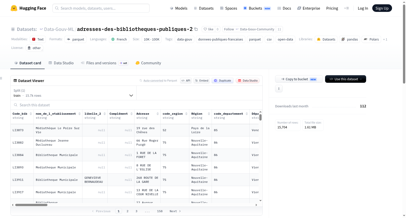 Data-Gouv-FR/adresses-des-bibliotheques-publiques-2 数据集图片