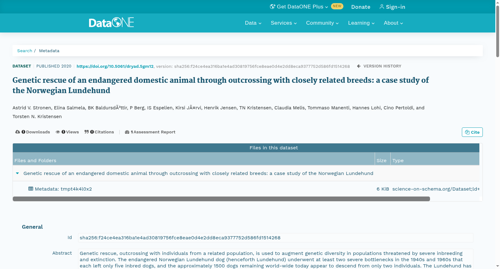 Genetic rescue of an endangered domestic animal through outcrossing with closely related breeds: a case study of the Norwegian Lundehund 数据集图片
