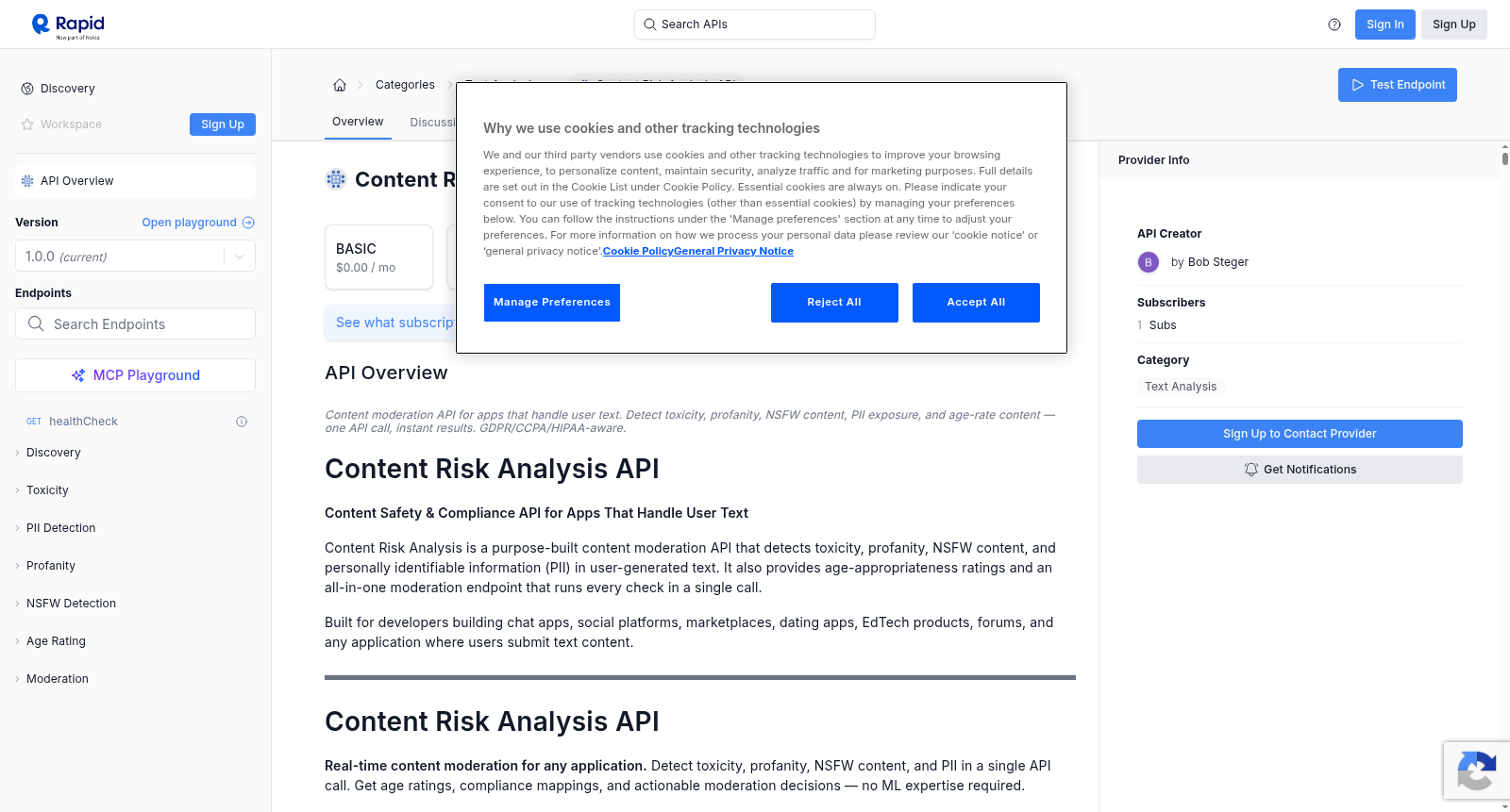 Content Risk Analysis API 数据集图片