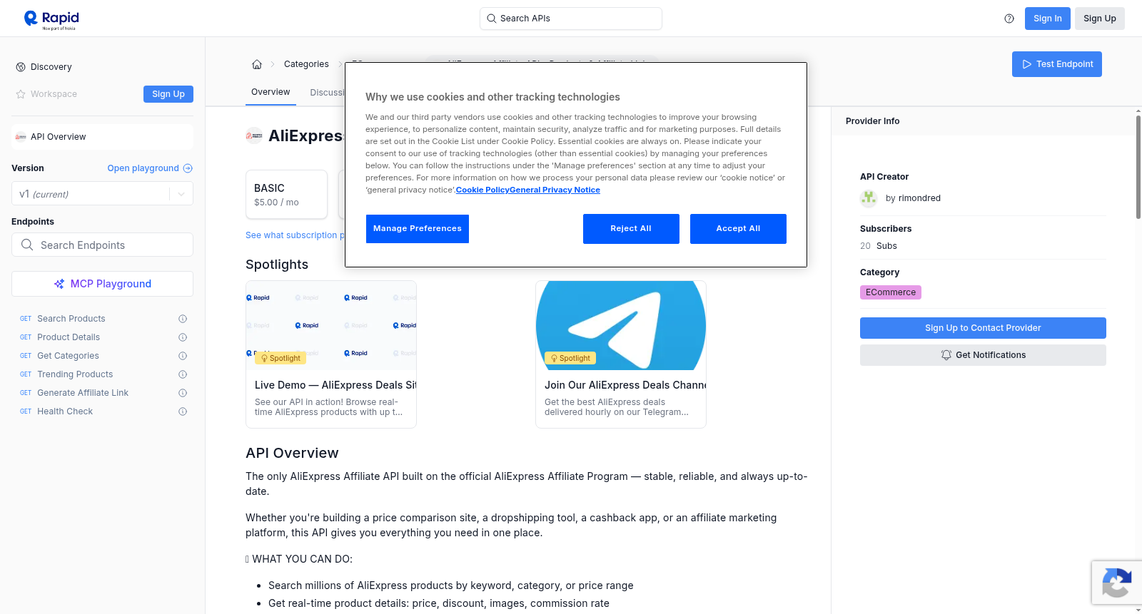 AliExpress Affiliate API – Products & Affiliate Links 数据集图片