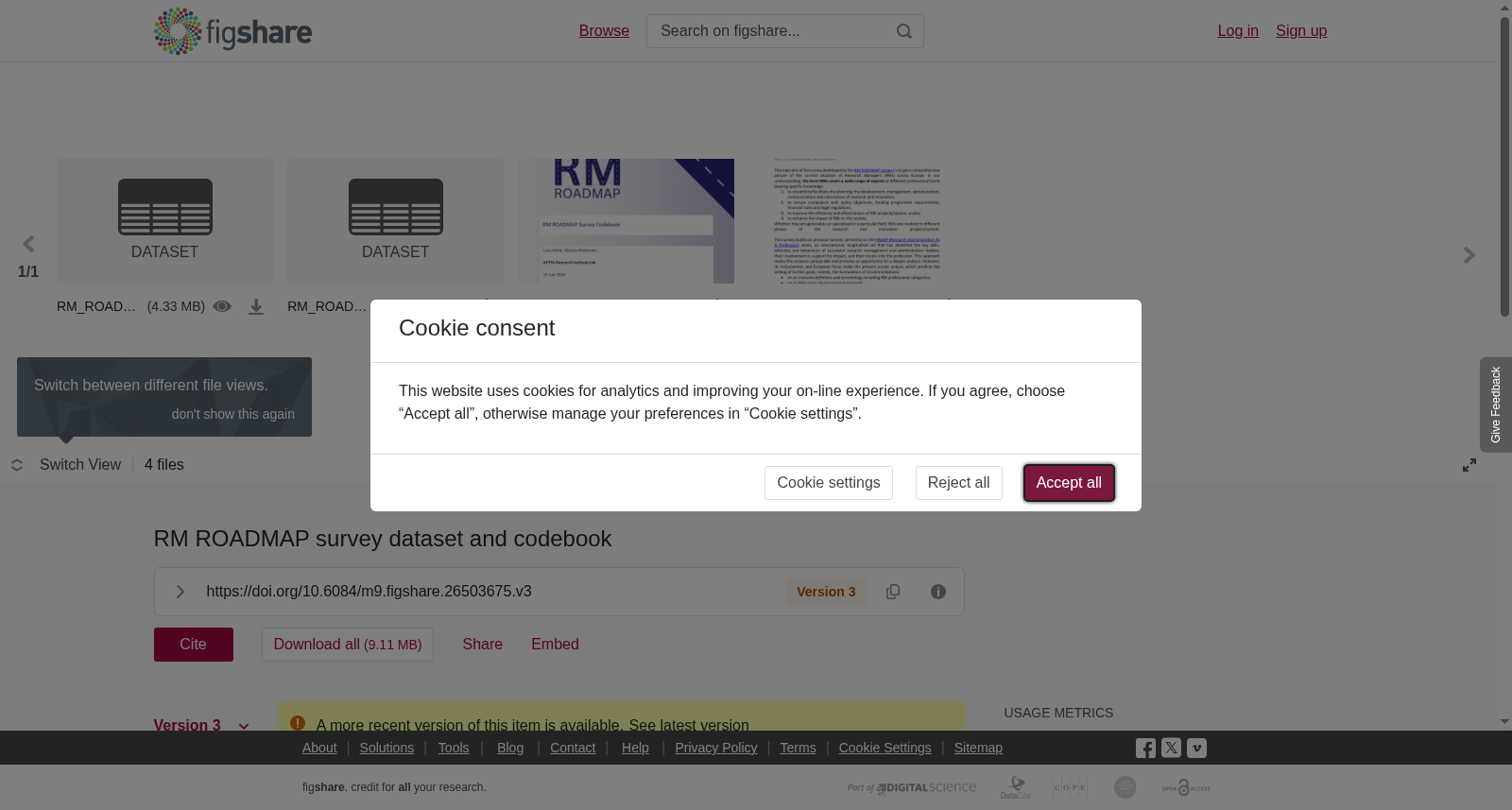 RM ROADMAP survey dataset and codebook 数据集图片
