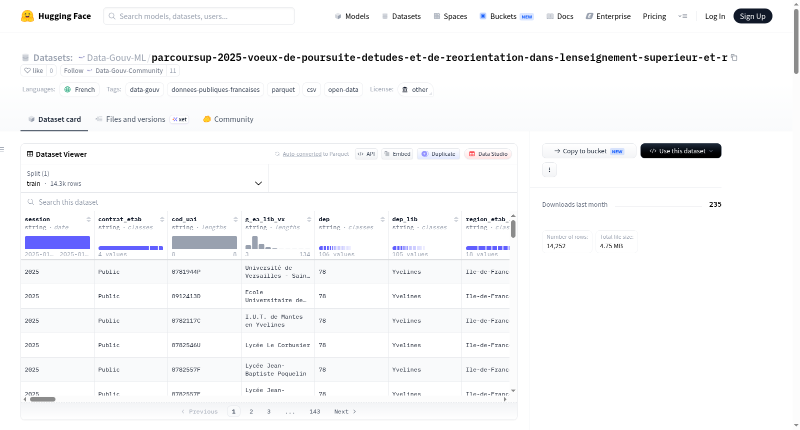 Data-Gouv-FR/parcoursup-2025-voeux-de-poursuite-detudes-et-de-reorientation-dans-lenseignement-superieur-et-r 数据集图片